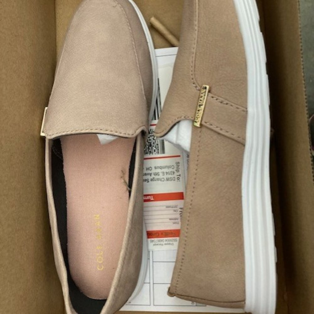 New cole haan ella vntn loafer size 6.5 in etherea nubuck